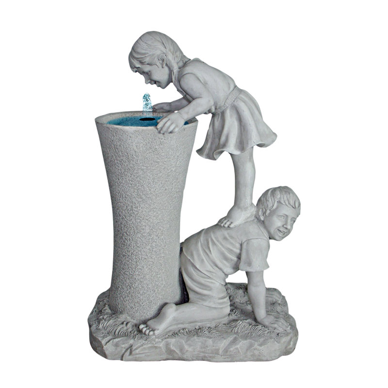 Handcrafted Outdoor Weather Resistant Sculptural Fountain