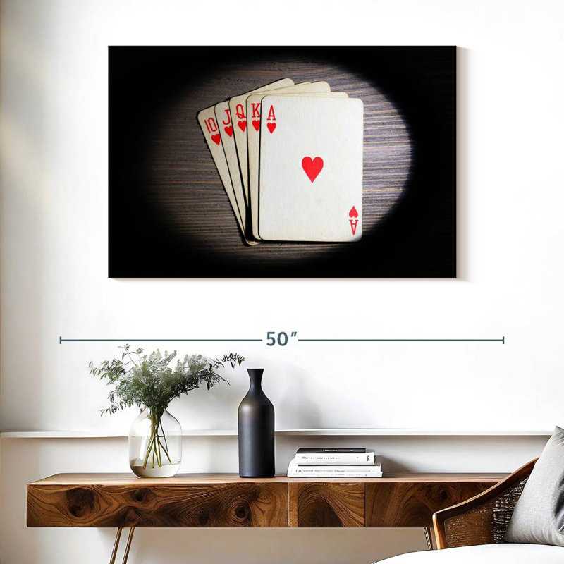 'Poker Flush, 26" H x 39" W