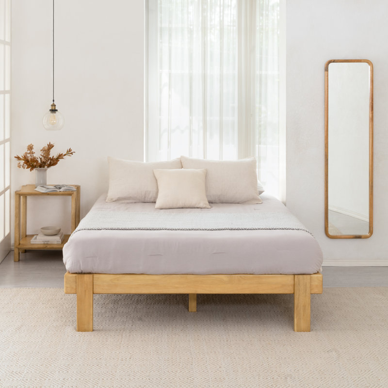 Zala Solid Wood Queen Platform Bed