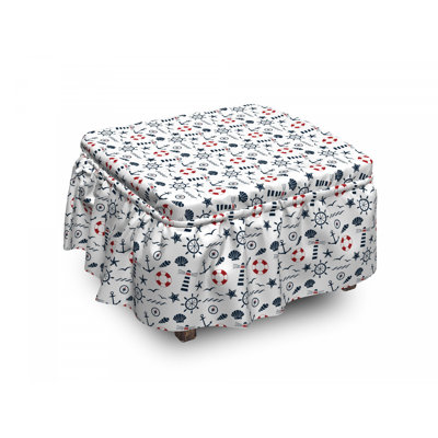 Box Cushion Ottoman Slipcover