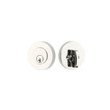 Modern Disc Single Cylinder Deadbolt For 1-3/8" To 2-1/8" Door Oil Rubbed Bronze Finish