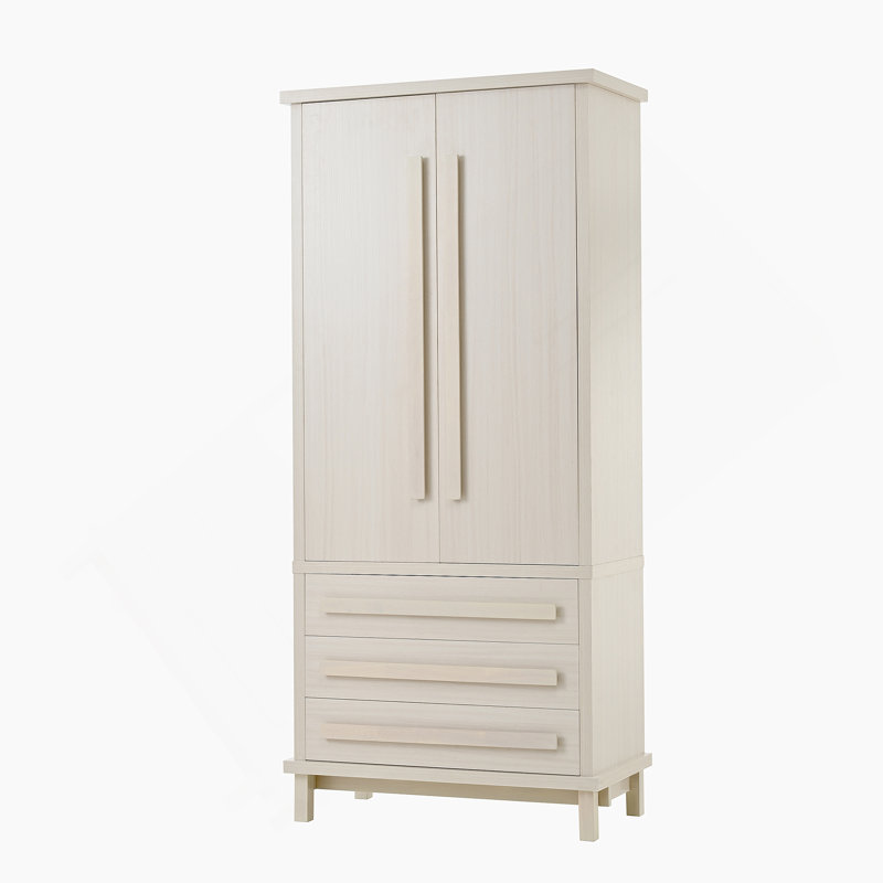 Kitchen Pantry Cabinet With Shelves, Wooden Accent Cabinet With 3 Drawers For Kitchen, Dining Room, White