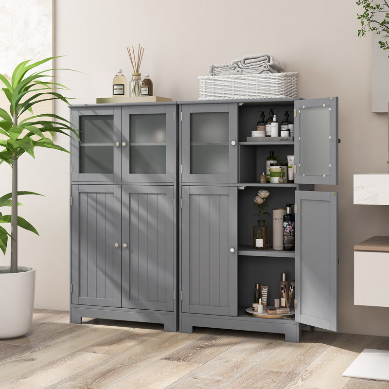 Freestanding Bathroom Cabinet, Grey