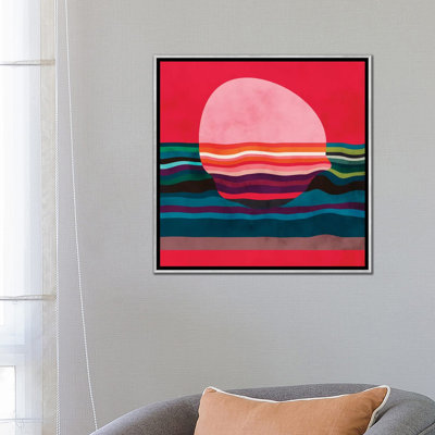 «Pink liquid sun» par Ana Rut Bré - impression d'art graphique