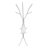 Coat Rack, Hall Tree, Free Standing, 11 Hooks, Entryway, 74"H, Bedroom, Grey Metal, Contemporary, Modern-123354030