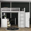 Lit mezzanine double avec tiroirs Eglinton Kids