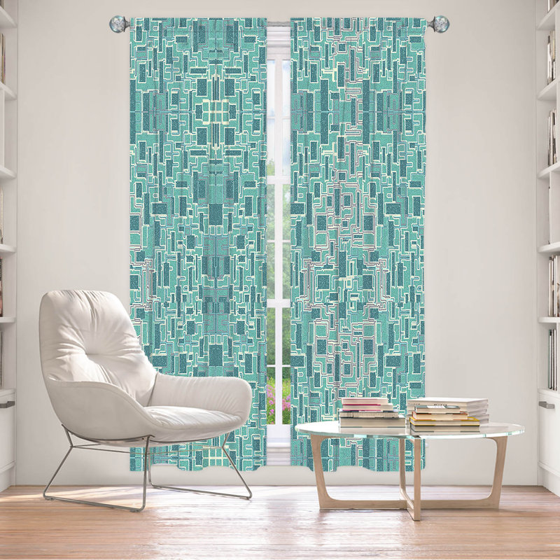 Paire de rideaux obscurcissant en polyester Velissario, L 20 po x L 82 po