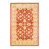 One-of-a-Kind 4' 1" x 6' 2" Hand Knotted Area Rug