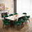 Color R-Shaped Arm Barrel Dining Chair (Set of 3)-103180789