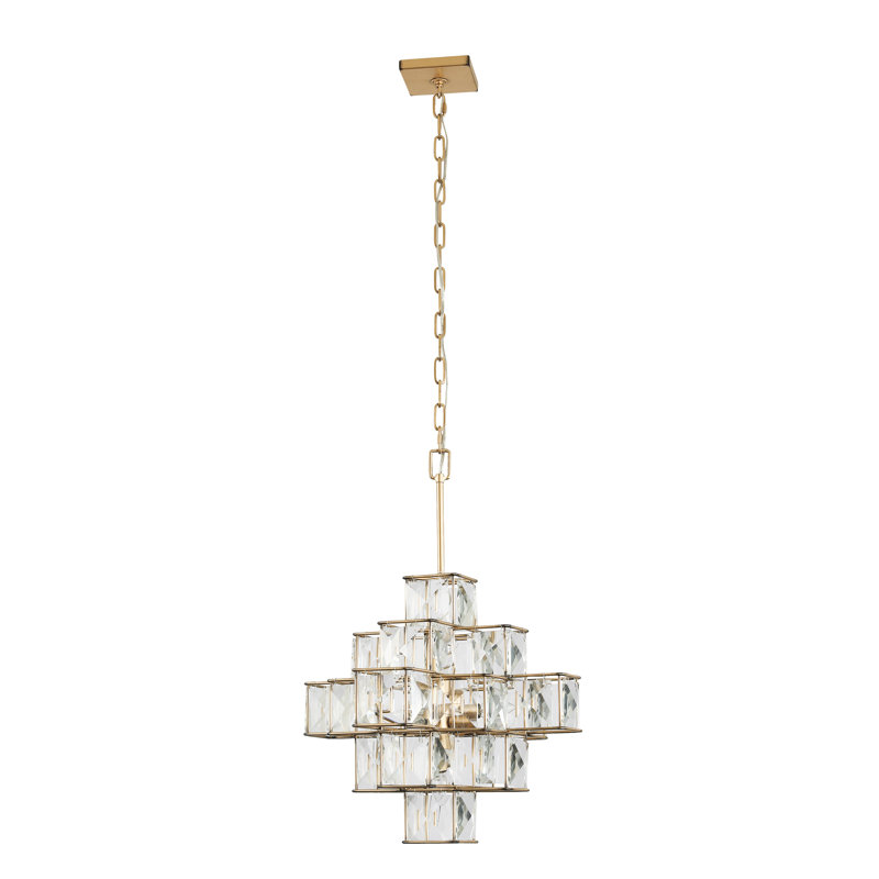 Cubic 6 - Light Unique / Statement Geometric Chandelier