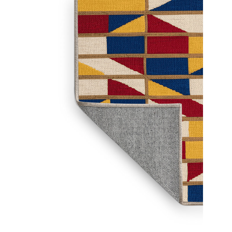 Washable Signal flags Nautical Area Rug, Square 6'