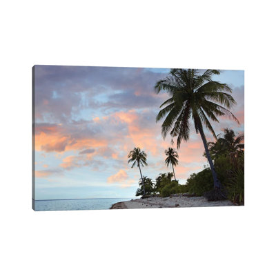 Coconut Palm Trees, Pamilacan Island, Bohol Island, Philippines 1 Piece Wrapped Canvas Wall Art