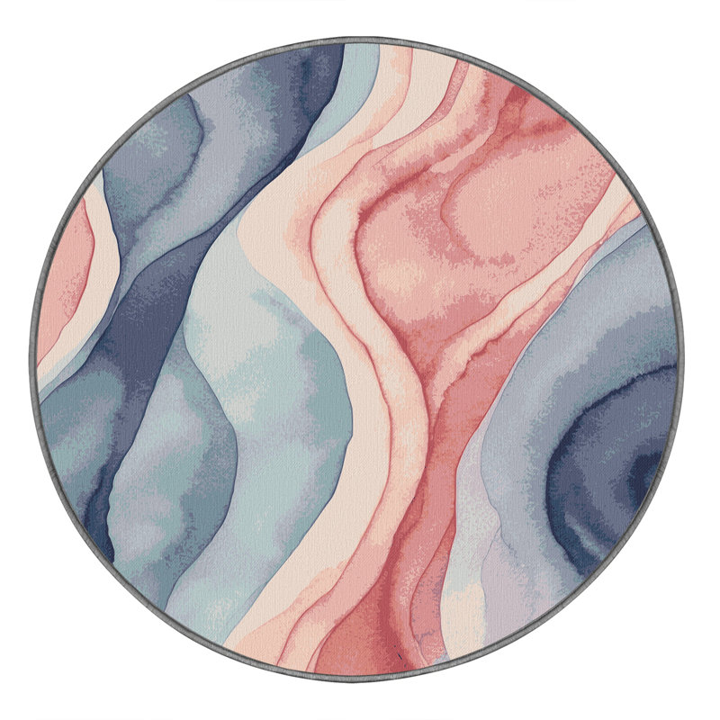 Sunset Pool Rug, Round 7'
