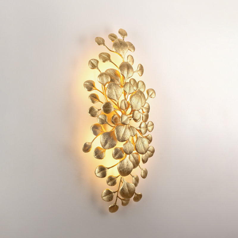 Menorca Wall Sconce in Vintage Gold Leaf
