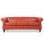 Orange Faux Leather