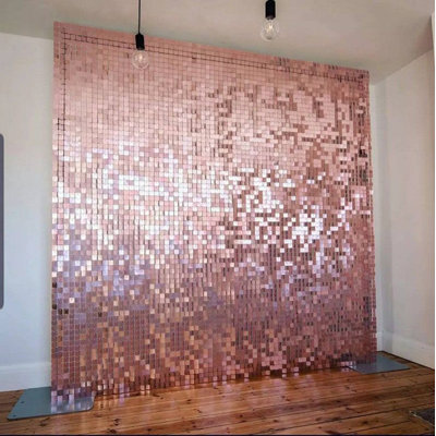 36 Shimmer Sequins Wall Panels Backdrop Birthday Wedding Party Decoration