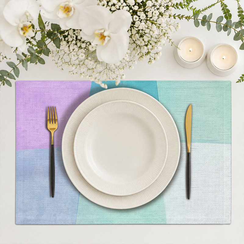 Rectangle Polyester Dining Table Placemat