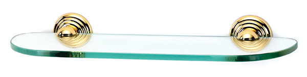 Embassy Wall Shelf, Polished Brass