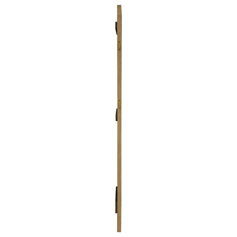 Beige Sand Wash Wood Full Length Freestanding Mirror