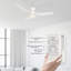 Ventilateur de plafond intelligent 48 po à 3 pales avec lumière Amontae-819929011-819929008