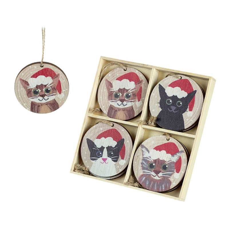 13cm Wood Bauble