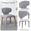 Chaise d'appoint moderne rembourrée en tissu-117873194