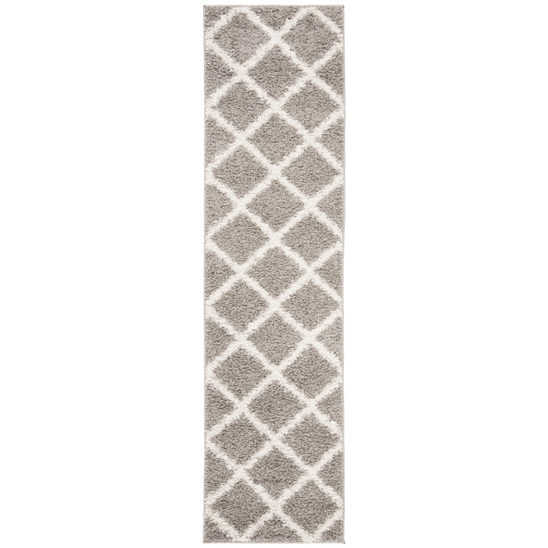 Darrol Performance Geometric Rug, Plush 1.2", Runner 2' x 8'