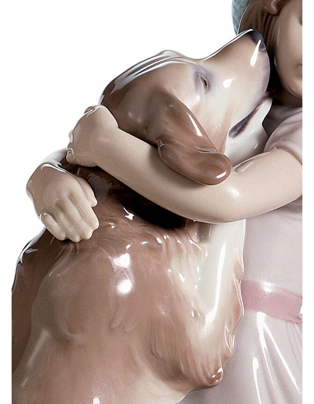Eloquent Porcelain Family Figurine: Mother, Daughter, and Baby