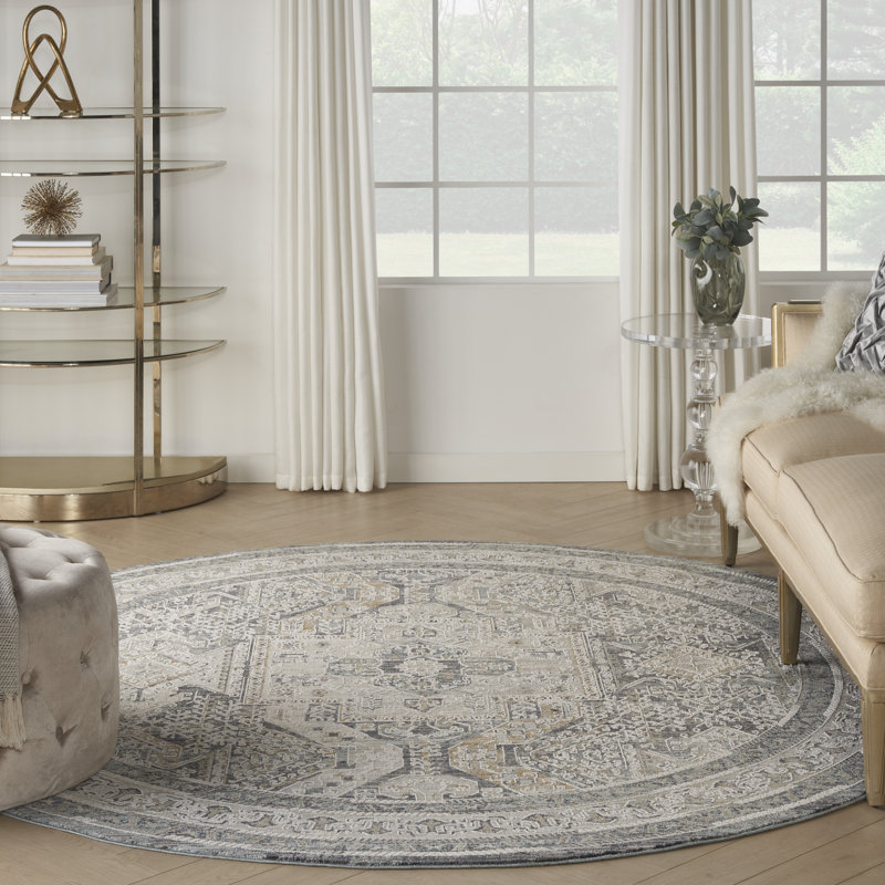 Benone Oriental Area Rug, Round 239cm