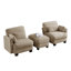 Canapé d'angle modulaire capitonné avec pouf amovible