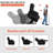 Sandrew Power Lift Recliner Chair with Vibrating Massage and Heating, 2 Side Pockets, and Cup Holders, USB Ports, Right Side Button, Faux Leather-955657116