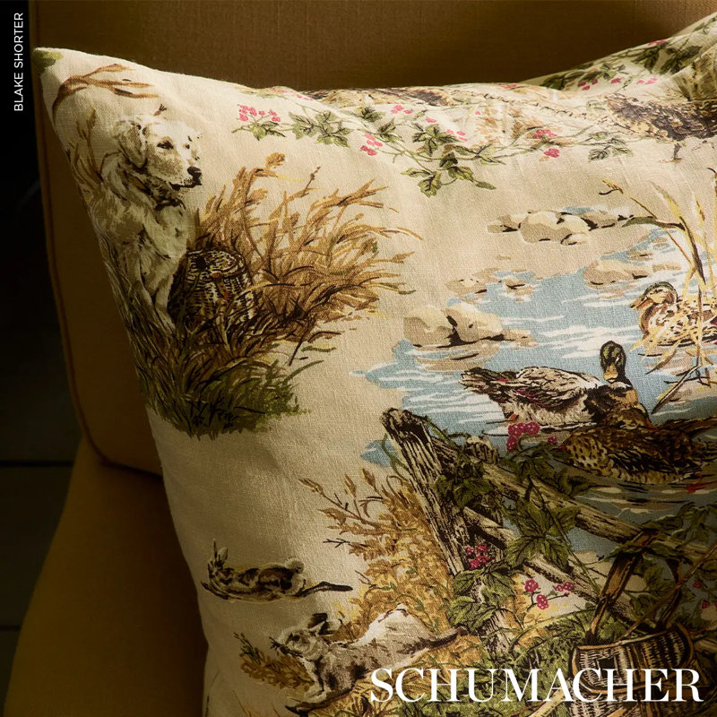 Dog & Duck Fabric, Ivory