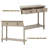 Floriean Rustic Vintage Farmhouse Style Console Table - 2 Drawers, Bottom Shelf-1367979148