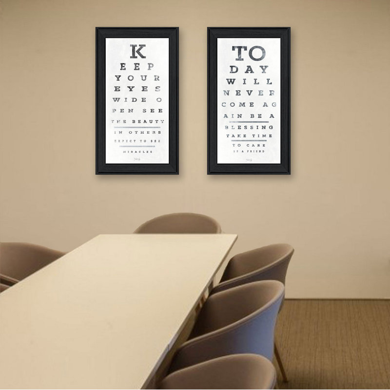 "Eye Charts" 2-Piece Vignette by Marla Rae