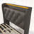 Upholstered Storage Bed With LED and Charging Outlets-1014061600-1022141208