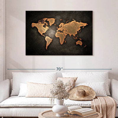 Carte du monde rétro Aliaz