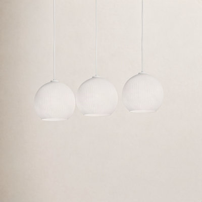 Darus 3 Light Glass Dimmable Pendant