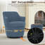 Fauteuil demi-tonneau pivotant avec rangement 360 °-426294277