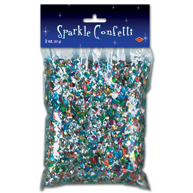 Confettis sparkle New Years