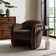 Compose Performance Velvet Accent Chair In Mulberry