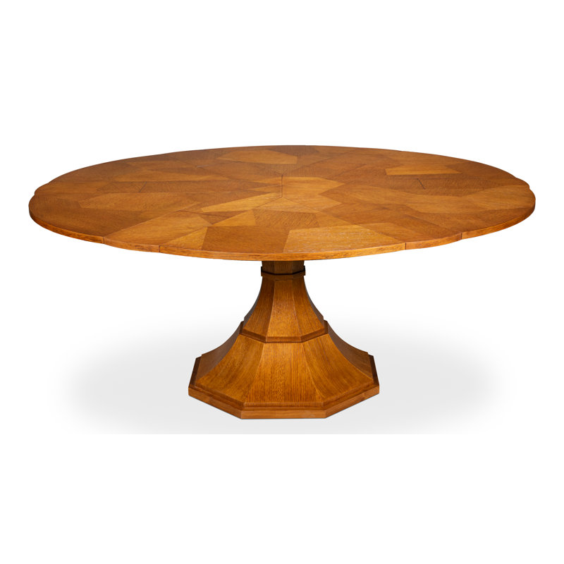 Giselle Round Dining Table, 30"H x 55"L x 55"W, Tobacco Brown