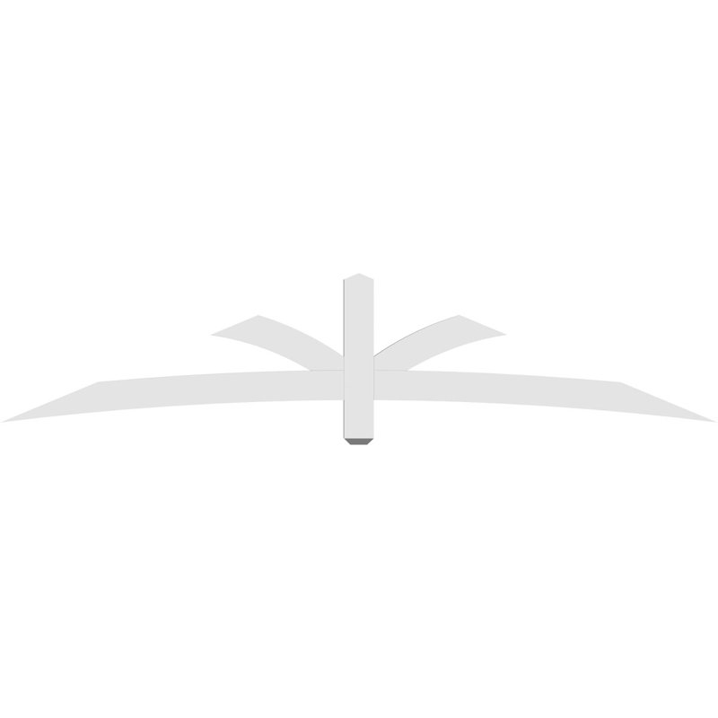 Support pour pignon Davenport, H 20 po x l 96 po (pas: 5/12), P 2 po x F 4 po, PVC