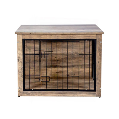 Dog Crate Furniture ,Wooden Dog Crate with Double Doors, Dog Furniture, Indoor Dog Kennel,