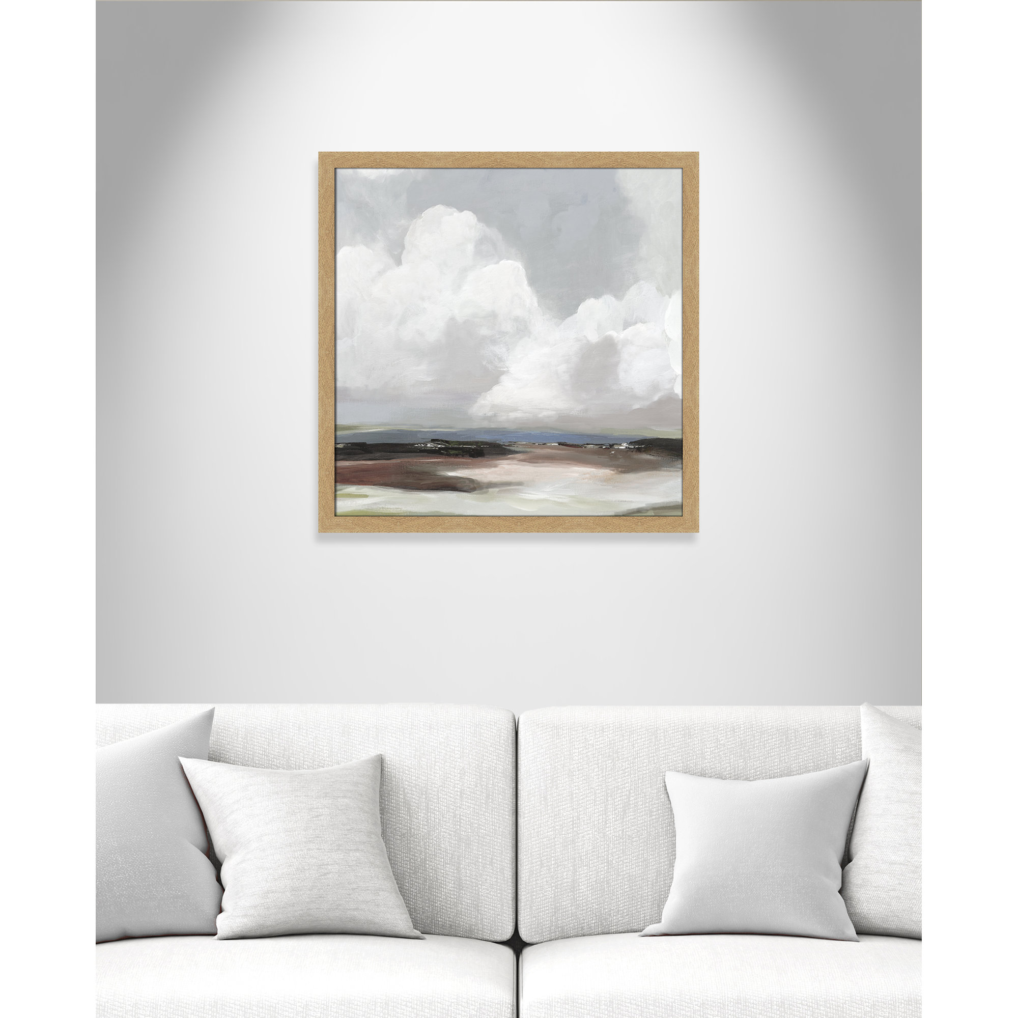 Morning Air - Picture Frame Painting Print, Natural Framed, 28.5" H x 28.5" W x 1.12" D