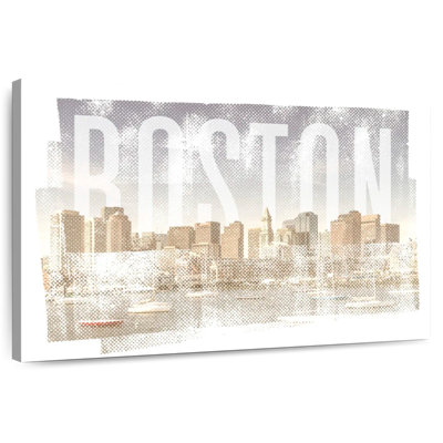 Lilie Boston Skyline Vintage