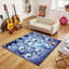 Tapis fantômes pour la chambre à coucher, tapis lavables, tapis bleu d'Halloween saison effrayante pour le salon, décor fantôme pour la maison intérieure, antidérapant, conception à poils courts-822047189