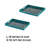 Fara Rectangular Tray Set Of 2, Marble Design, Cutout Handle, Blue Plastic-123774331