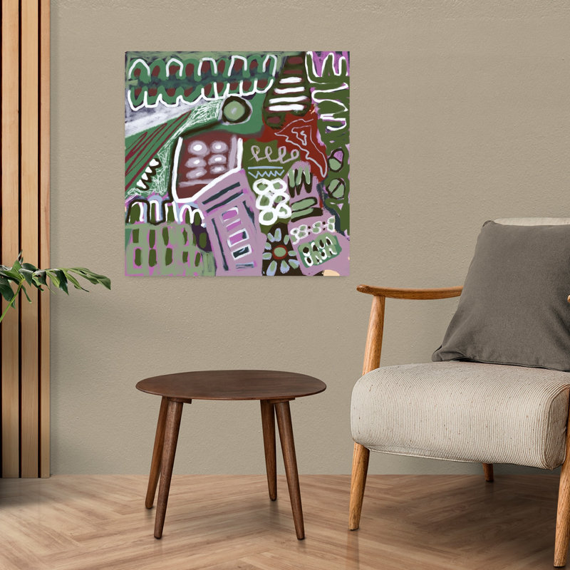 Art contemporain contemporain abstrait, H 24 po x l 24 po