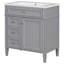Ensemble de meuble-lavabo simple 30 po avec plateau Georga-365296348