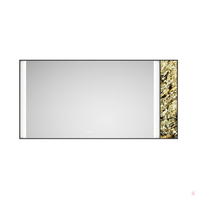 Miroir de salle de bain 72 x 36 pouces à DEL avec rétro-éclairage, fixation murale anti-buée et grand miroir de salle de bain réglable